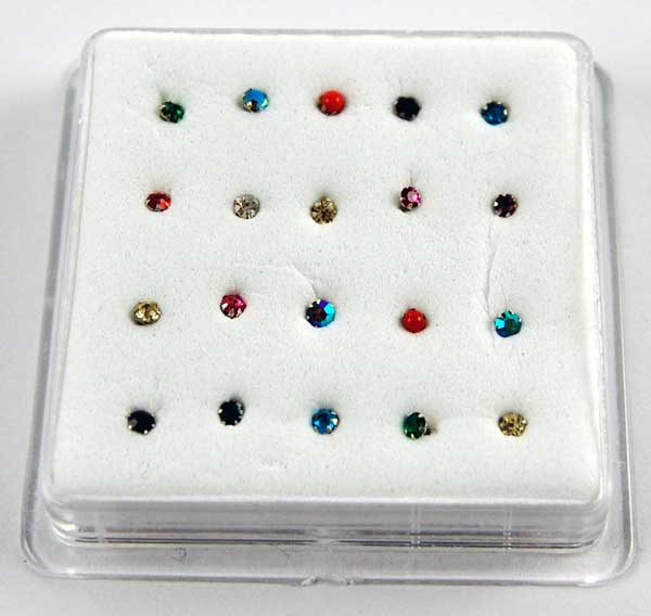 Nose Stud Curly Wires Pack Of 20