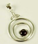 Pendant Silver Garnet