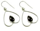 Silver Earring Heart Drop L3.4