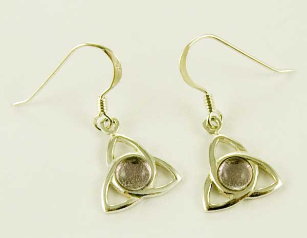 Silver Earring Trinity Amethyst