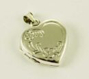 Pendant Silver Locket Heart