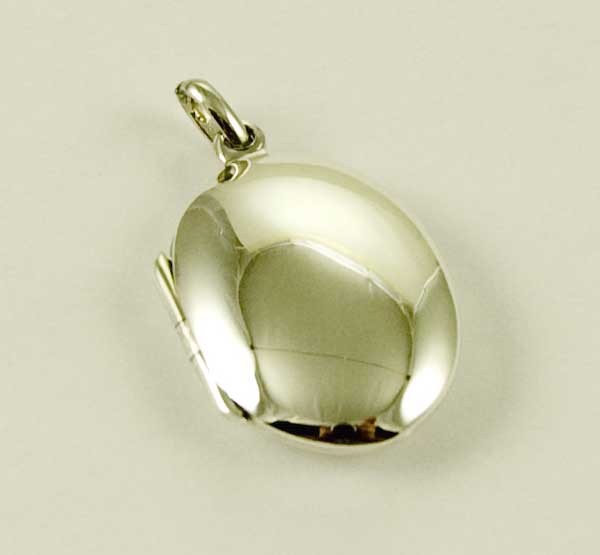 Pendant Silver Locket Oval