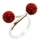 Ring Silver Cluster Balls 8mm