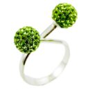Ring Silver Cluster Balls 8mm