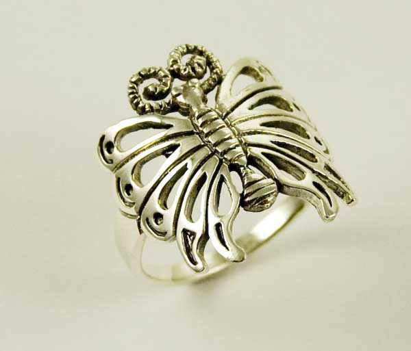 Ring Silver Butterfly