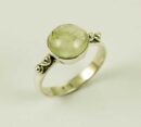 Ring Silver Circle Peridot