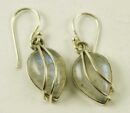 Silver Earring Tear Drop L2.7c