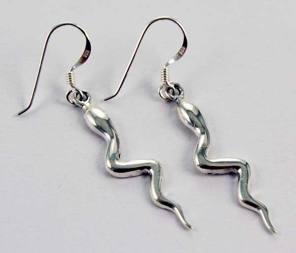 Earring Silver Snake
