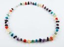 Necklace Stone Multi Colour Chips