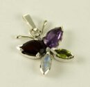 Pendant Silver Butterfly Mixed