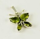 Pendant Silver Butterfly Peridot