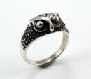 Ring Silver Owl Head
