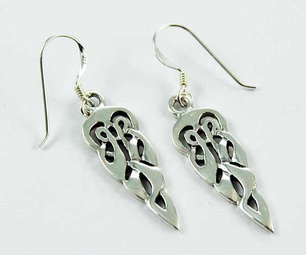 Earring Woven Drop