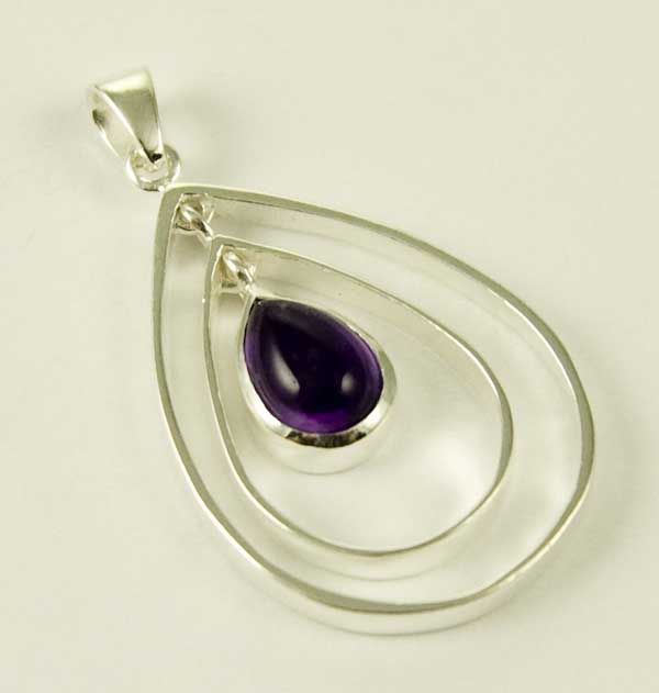 Pendant Silver Amethyst
