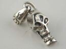 Pendant Silver Skull Head 22mm