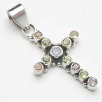 Pendant Silver Stone 37mm