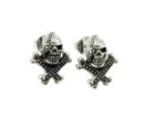 Earring Silver Stud Skull