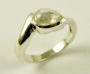 Silver Ring Moonstone Tear Drop