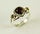 Ring Silver Triple Tiger Eye Stone