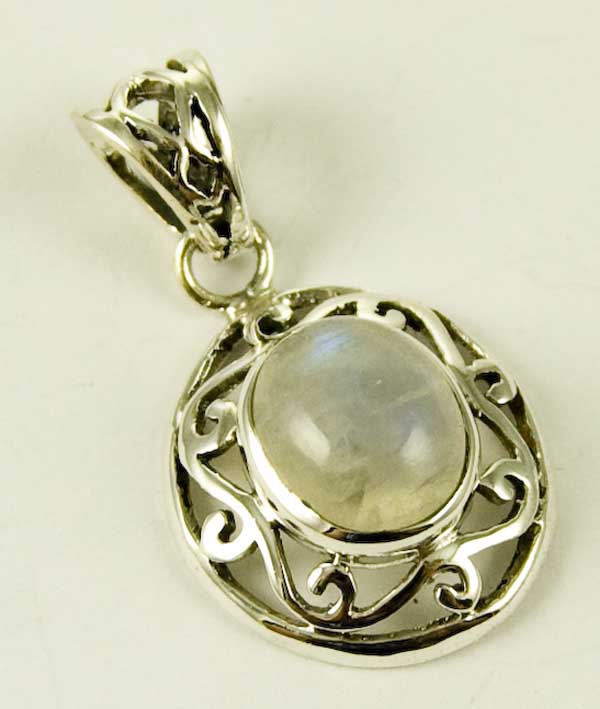 Silver Pendant Labradorite L4cm