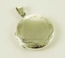 Pendant Silver Locket Circle