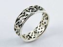 Ring Silver Band Celtic Cut