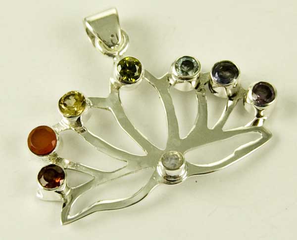 Silver Pendant Chakra L3cm