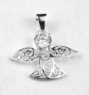 Silver Pendant Fairy Clear
