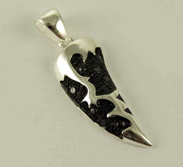 Pendant Silver Horn 29mm