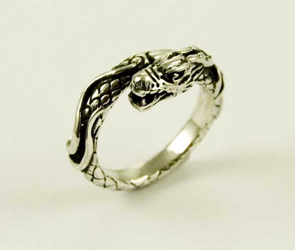 Ring Silver Dragon Body