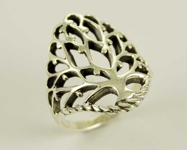 Ring Silver Tree Of Life 26mm