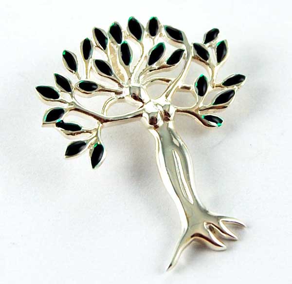 Pendant Silver Lady Tree