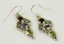 Earring Silver Mixed Drop