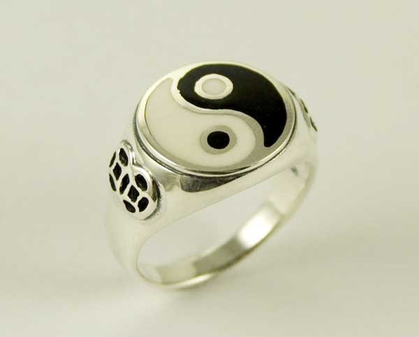 Ring Silver Ying Yang