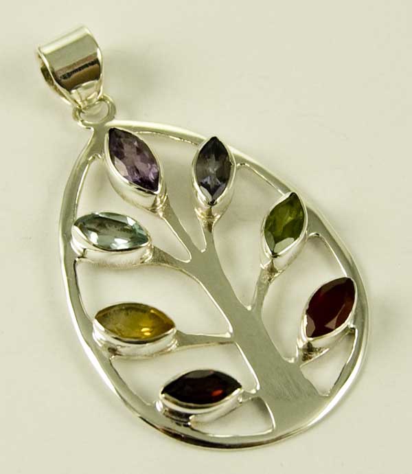 Silver Pendant Chakra L5cm
