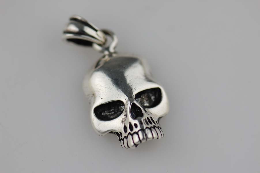Pendant Silver Skull 28mm