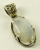 Silver Pendant Oval Stone