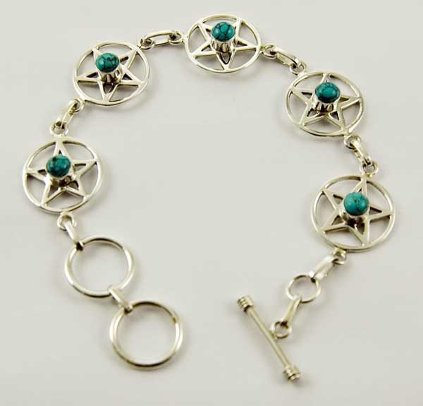 Bracelet Silver Pentagram