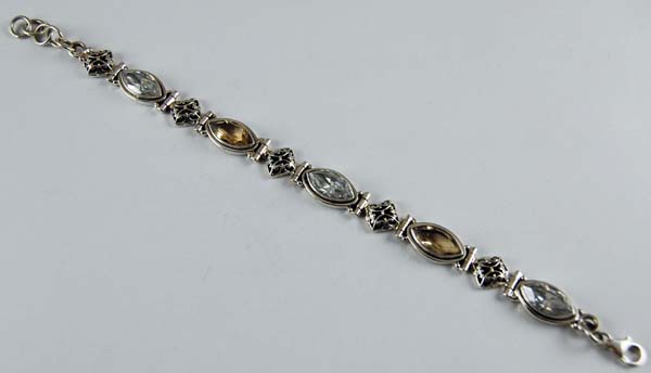 Bracelet Cz Citrine Cut