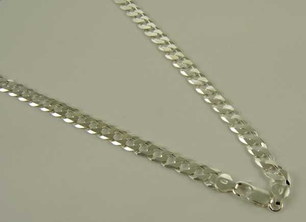 Chain Silver Curb 22 Inch