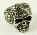 Ring Skull Tribal Head