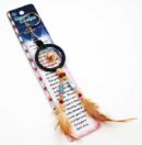Dreamcatcher Keyring On Card 1.5 Inch