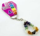 Keyring Chakra Chip Stones