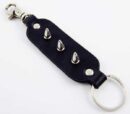 Keyring Black With Studs