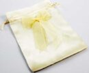 Pouch Mesh Ivory With Bow 2pcs