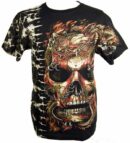 T-Shirt Large Skull and Dragon