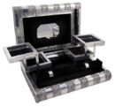 Box Jewellery Metal Black 11X8 Inch