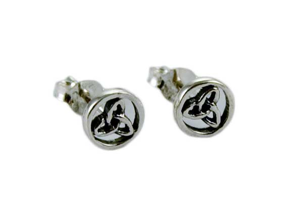 Silver Earring Stud Trinity