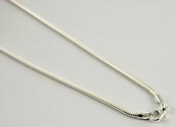 Silver Chain Snake 18 Inch