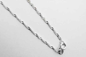 Silver Chain Singapore Curb 22 Inch